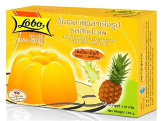 Pineapple Flavoured Gelatin Dessert